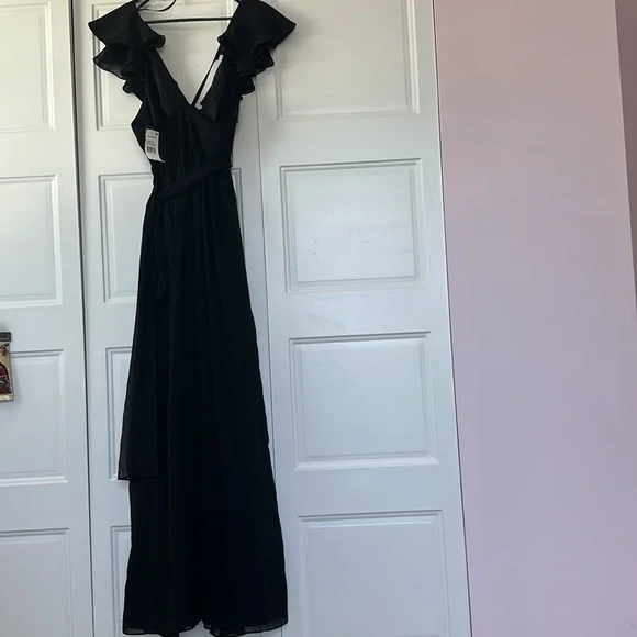 Jill Jill Stuart Ruffle Chiffon Gown MSRP $398 - Picture 8 of 13